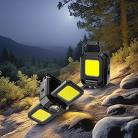 Mini poche Portable en aluminium étanche magnétique Rechargeable haute puissance Led porte-clés lampe de poche lumière de travail