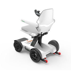 Fauteuil roulant léger Omin, fauteuil roulant électrique portable, fauteuil roulant à batterie avec planche à air pliable, option sans balais - Product Image 5