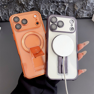 Funda Magnética Invisible de Silicona Electrochapada para iPhone 18 17 Air 16 15 14 Plus 13 12 11 Pro Max, Cubierta Trasera Suave - Product Image 2