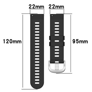 Correa de reloj inteligente de repuesto de silicona personalizada para <span class=keywords><strong>Garmin</strong></span> <span class=keywords><strong>Forerunner</strong></span> 265 255S 255 <span class=keywords><strong>Music</strong></span> <span class=keywords><strong>645</strong></span> 18mm 20mm 22mm - Product Image 2