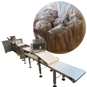 Competitive Price Pastry Making Production Machine Milk Cake Forming Make With Sesame Spreading and Collecting Function