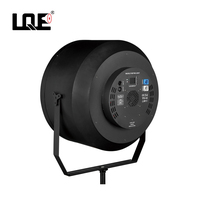 Projecteur de scène LED rétro 200W avec anneau halo RGB, effet de fond, DMX sans fil, RDM, blinder vintage pour public, idéal pour les clubs