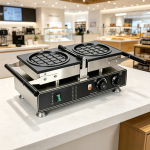 Gaufrier électrique mini certifié CE Baishida avec moule à grille carrée classique, puissance 1,6 kW, pour usage domestique et hôtelier - Product Image 3