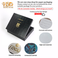 Pour Lionwrapack – Emballage cadeau personnalisé en papier écologique texture crocodile, vente en gros, coffret cosmétique et soins de la peau avec couvercle rabattable