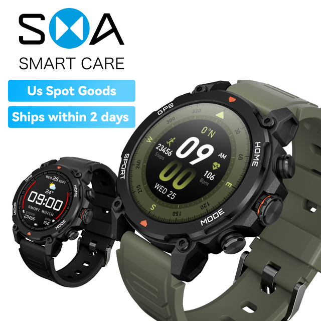 2026 Newest Smart Watch 1.43" HD Screen Call Fitness Tracker Heart Rate SpO2 5ATM US Stock
