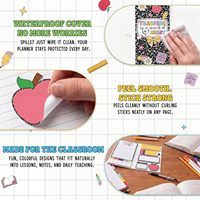 Collection de notes autocollantes pour agenda, onglets d'indexation multi-thèmes et blocs-notes pour messages, cadeaux de papeterie transfrontaliers pour enseignants en stock