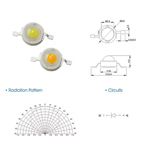 Fabrika Direkt Gönderimli Yüksek Güçlü Led Çip <span class=keywords><strong>3w</strong></span> DC3V Diyot Led Aydınlatma 150-160LM Led Işık Kaynağı Proje Kaynak Aydınlatması için - Product Image 4