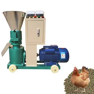 Factory made home use feed mill 3kw 220V50hz small feed pellet machine for household pressing all kinds of material feed