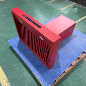 Hotte aspirante commerciale et domestique de 30 pouces, 1000 m³/h, avec déflecteur, télécommande, contrôle LED tactile, 3 vitesses, rouge, en acier inoxydable - Product Image 1