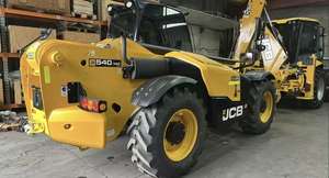 JCB 540 Chariot élévateur télescopique télescopique 4 tonnes Équipement de levage de construction d'occasion 4 roues en stock Machine à vendre - Product Image 3