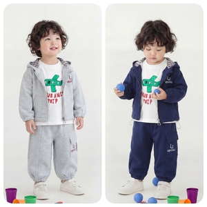 Ensemble de Baseball 3 Pièces pour Garçon, Nouvelle Collection 2026, Haute Qualité, Décontracté, Motif Dessin Animé, Veste Personnalisable avec Logo, Vêtements Automne-Printemps - Product Image 6