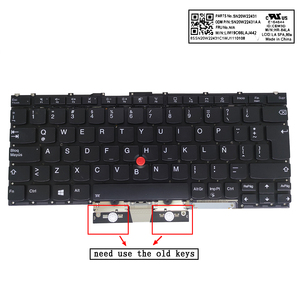 Teclado de computadora portátil retroiluminado Latin LA para Lenovo para <span class=keywords><strong>ThinkPad</strong></span> X1 Titanium Yoga Gen-1 SN20W22431 teclado de computadora portátil - Product Image 3