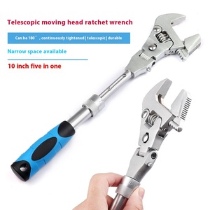 10-Inch Kính Thiên Văn Thủy Điện Có Thể Điều Chỉnh Metric Cờ Lê Nhanh Chóng Gấp Ratchet Cờ Lê Tùy Chỉnh OEM Phòng Tắm Hợp Kim Cờ Lê - Product Image 1