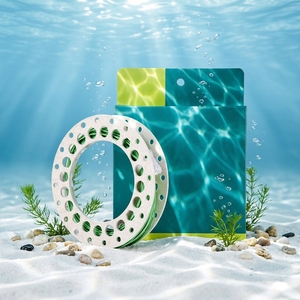 Lenza da Pesca a Mosca con <span class=keywords><strong>Due</strong></span> Anelli Saldati, Peso Frontale, Galleggiante, 100FT WF, Multicolore, per Acque Dolci, Torrenti e Fiumi - Product Image 4