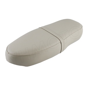 Beige Retro Seat <b>Bench</b> Sitzbank with Aluminum Trim for Simson Schwalbe KR51/1 Star SR4-2 for Ost DDR Tuning - Product Image 1