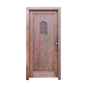 Puertas exteriores de madera maciza de último diseño de moda puerta de <span class=keywords><strong>entrada</strong></span> arqueada puertas de <span class=keywords><strong>entrada</strong></span> de Metal para el hogar - Product Image 6