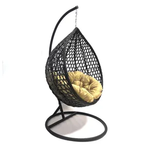 Кресло-качели, садовая мебель для гостиной, уличное плетеное кресло-качели из ротанга для патио, Подвесные качели в форме яиц