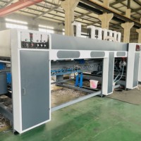 Línea de Producción Computarizada de Cajas de Cartón Corrugado ZH-FFG, Máquina Plegadora, Encoladora y Empacadora Flexográfica en Línea