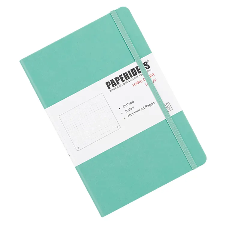 Sản Phẩm Bán Chạy 2022 Tập Thể Dục Màu Tùy Chỉnh Chấm Tạp Chí Planner Với Logo Vegan Leather Notebook