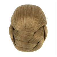 Perruque chignon afro bouclée, queue de cheval à cordon, courte, droite et crépue, queue de cheval à clip, fibre synthétique, chignon en forme de beignet
