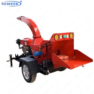 NEWEEK 1T/H diesel bough wood powder hammer chopper wood chipper machine shredder tree branch crusher