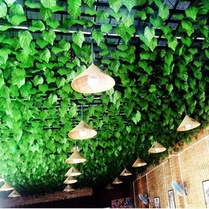 V551 Folhagem Artificial Grande Vegetação Guirlanda Rattan Uva Falso Pendurado Folhas de Plantas de Videira para Jardim de Casa Decoração Da Parede - Product Image 2