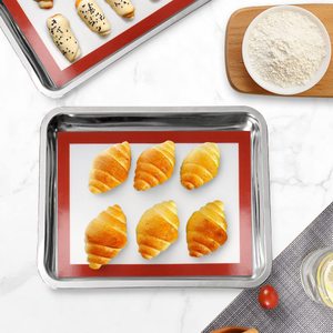 30 40 màu đỏ <span class=keywords><strong>Silicone</strong></span> Baking Mat không dính Silicon <span class=keywords><strong>Cookie</strong></span> lò lót cho macaroons mà không có logo - Product Image 3
