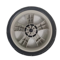 Roue en mousse EVA de 9 pouces avec moyeu en plastique et fixation rapide, capacité de charge de 45-50 kg, alésage de 8 mm pour chariot à main de magasin