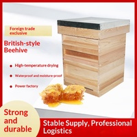 Neuer Standard-Bienenstock mit 10 Rahmen, doppellagig, aus Tannenholz, Langstroth-Imkereiwerkzeug, hellbraun, Herstellerlieferung, grenzüberschreitend