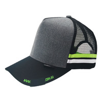 Haute qualité 3 tons blanc Tri couleur contraste bloc camionneur Snapback chapeau Sport casquette plaine Net Premium camionneur casquette camionneur chapeau