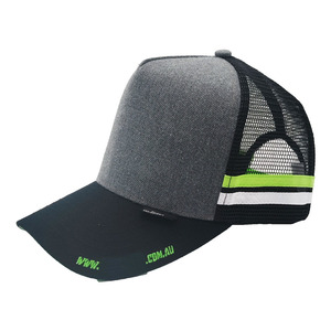 하이 퀄리티 3 톤 블랭크 트라이 컬러 대비 블록 트럭 운전사 스냅백 모자 스포츠 모자 일반 그물 프리미엄 트럭 운전사 모자 - Product Image 2