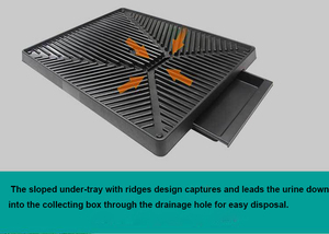 Khay lớn hộp con chó Bô cỏ nhân tạo vá con chó nhà vệ sinh tái sử dụng Puppy đào tạo Pad Turf cỏ với PEE baffle - Product Image 6