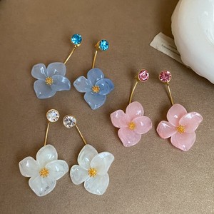 Pendientes de Resina Coloridos Inspirados en <span class=keywords><strong>Coquetas</strong></span>, con Cristales en Forma de Gota, Chapados en Oro, Hipoalergénicos - Product Image 1