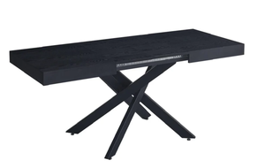 Tavolo da pranzo estensibile in <span class=keywords><strong>metallo</strong></span> <span class=keywords><strong>legno</strong></span> allungabile-120/160cm moderno lusso Design allungabile <span class=keywords><strong>tavoli</strong></span> da pranzo on-line - Product Image 3