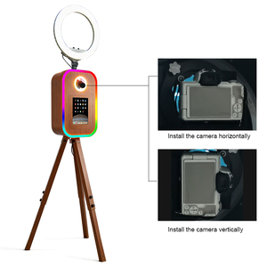 Driehoekige beugel DSLR fotohokje met opvouwbare <span class=keywords><strong>iPad</strong></span>-houder voor bruiloften en evenementen - Product Image 4