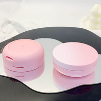 Boîtier compact rose pour poudre libre BB Air Cushion avec miroir, simple/double couche, en PS, forme portable, boîte à cosmétiques, outils de maquillage