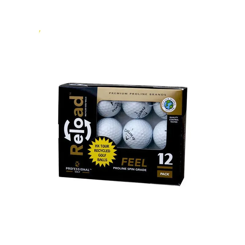 कस्टम लेपित कागज बक्से गोल्फ की गेंद पिंग-पोंग टेनिस गेंद पैकेजिंग बक्से के साथ साफ पीवीसी खिड़की