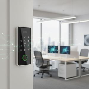 Cerradura de puerta digital con huella dactilar y contraseña electrónica de aluminio inteligente de última generación para habitaciones de hotel y taquillas metálicas. - Product Image 4