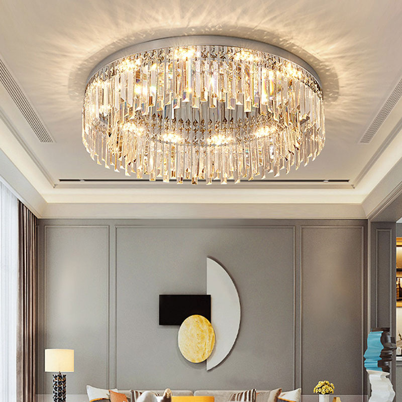 Luxury Crystal Ceiling Lamp Bedroom House Round Ceiling Led Lamp High End Crystal Ceiling Lamp for Living Room