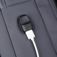Sac à dos pour ordinateur portable professionnel fin, couleur personnalisée, avec port USB, antivol, bretelles rembourrées, pour les trajets quotidiens au bureau