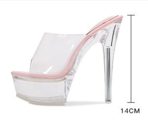 Nouvelles sandales d'été 2026 pour femme à talon transparent, élégantes, à bout ouvert, sexy, <span class=keywords><strong>talons</strong></span> hauts, chaussures de mode pour le quotidien et les soirées - Product Image 6