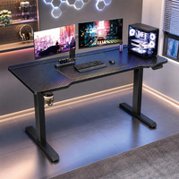 Bureau debout électrique moderne, bureau de travail motorisé réglable, mobilier intelligent, table électrique