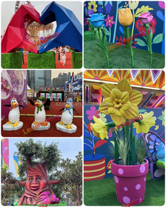 Décoration <span class=keywords><strong>de</strong></span> Noël commerciale sur le thème du parc à thème Candyland, grande décoration <span class=keywords><strong>de</strong></span> bonbons, décoration en <span class=keywords><strong>fibre</strong></span> <span class=keywords><strong>de</strong></span> <span class=keywords><strong>verre</strong></span>, sucette en forme <span class=keywords><strong>de</strong></span> <span class=keywords><strong>canne</strong></span> à sucre, arbre à sucettes glacées - Product Image 3