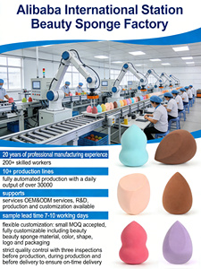 Lot d'éponges de <span class=keywords><strong>maquillage</strong></span> douces en forme d'œuf, double usage, flottantes, sans latex, avec logo personnalisé, pour la vente en gros - Product Image 6