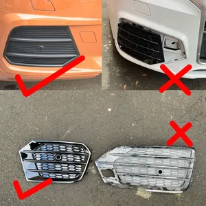 For Q3 2016 2017 2018 <b>Car</b> Front Bumper Fog Light Grille Replace Body Kits Honeycomb Fog Lamp Cover Auto Parts 2PCS - Product Image 3