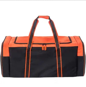 Custom Polyester Oranje Luxe Stijlvolle Sportschool Sport Duffel Reistas Voor Mannen