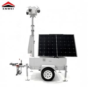 Remorque de surveillance à panneaux solaires mobiles, remorque de sécurité solaire pour les chantiers hors réseau - Product Image 1