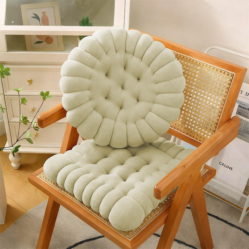 สีเขียวอ่อนล้วน - เบาะรองนั่งคุกกี้