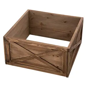 Legend Hot Selling Wood Christmas Tree Storage Box Tree Stand Cover Eco-Friendly Wooden Christmas Tree Skirt Box