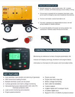 Générateur diesel intelligent ECG avec moteurs Isuzu Weichai 50kva 80kva 100kva 120kva, groupe électrogène diesel silencieux, prix